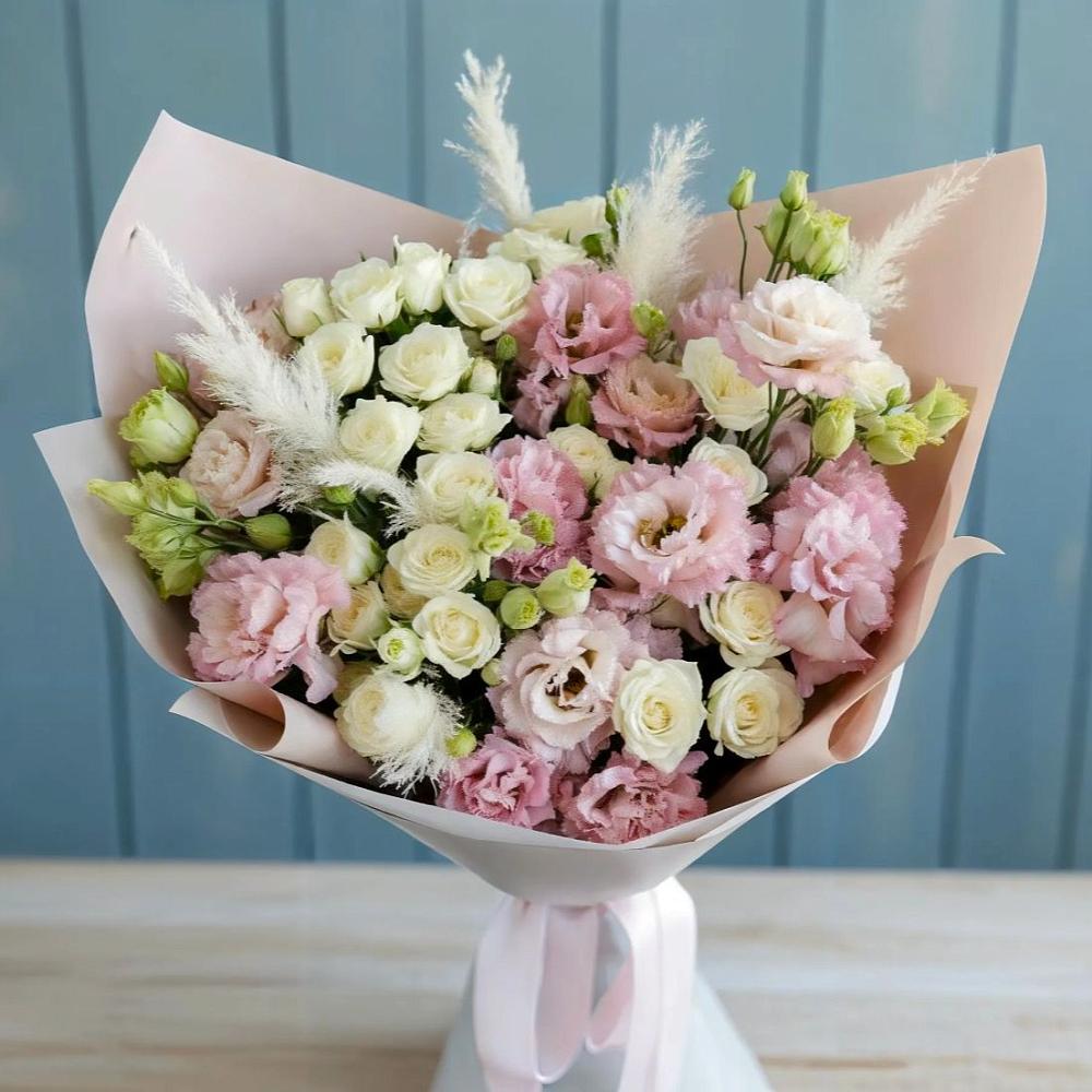 Букет цветов из: Альстромерии и Розы в Куйтун