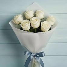 Букет 7 Белых роз Эдлесс Лав #REPLACE_PRED# Куйтун