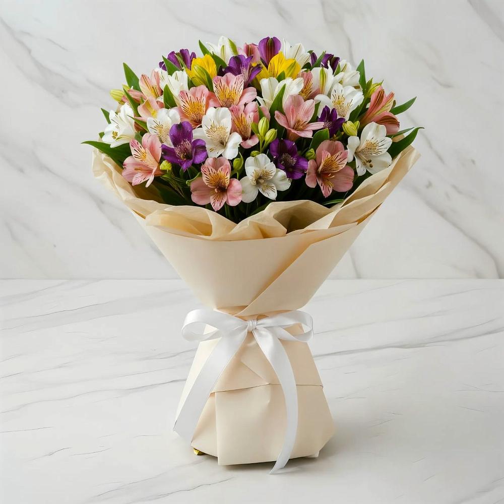 Букет цветов из: Альстромерии в Куйтун