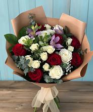 Букет цветов из:  Розы и Альстромерии в Куйтун