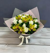 Букет цветов из:  Орхидеи и Розы в Куйтун