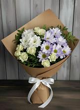 Букет цветов из:  Хризантемы и Розы #REPLACE_PRED# Куйтун