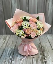 Букет цветов из:  Гвоздики, Розы и Хризантемы #REPLACE_PRED# Куйтун