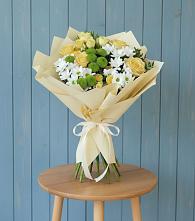 Букет цветов из:  Хризантемы и Розы в Куйтун