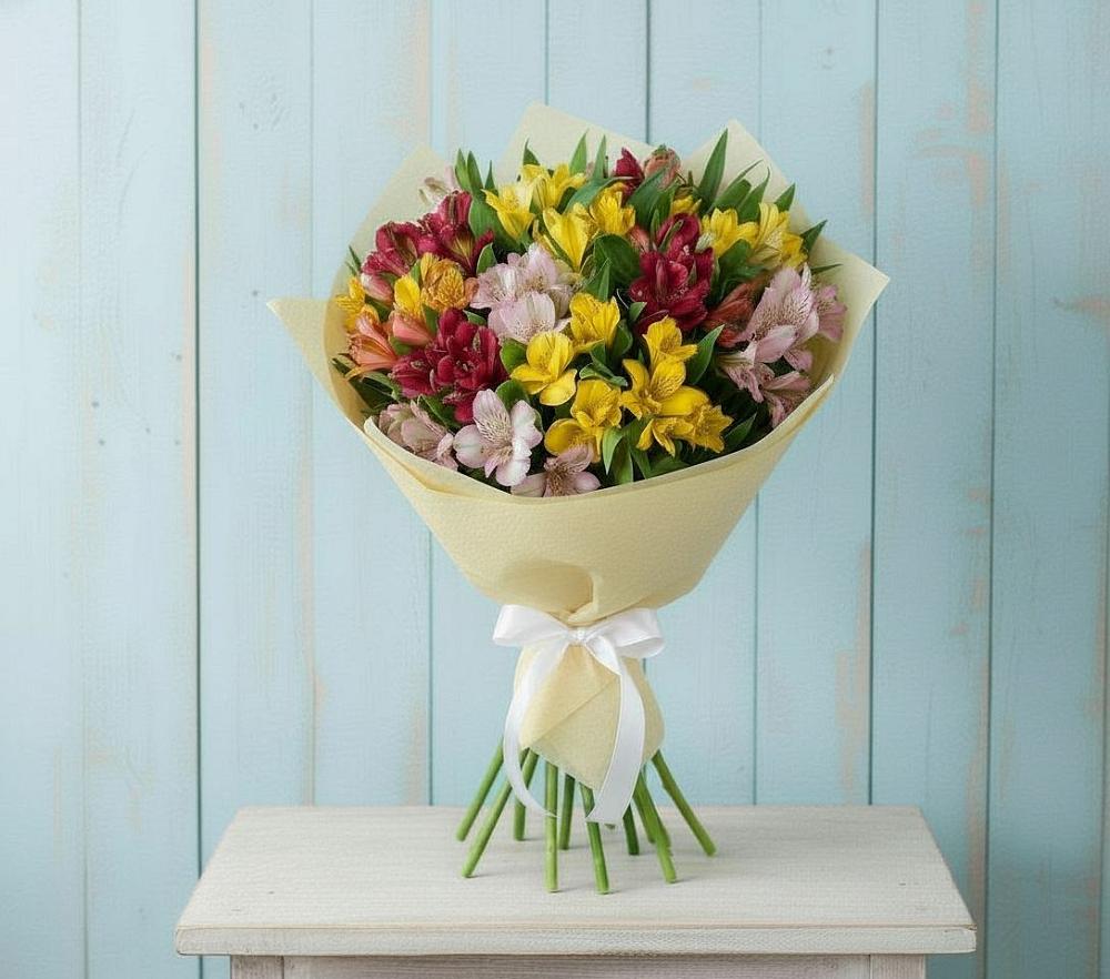 Букет цветов из: Альстромерии в Куйтун