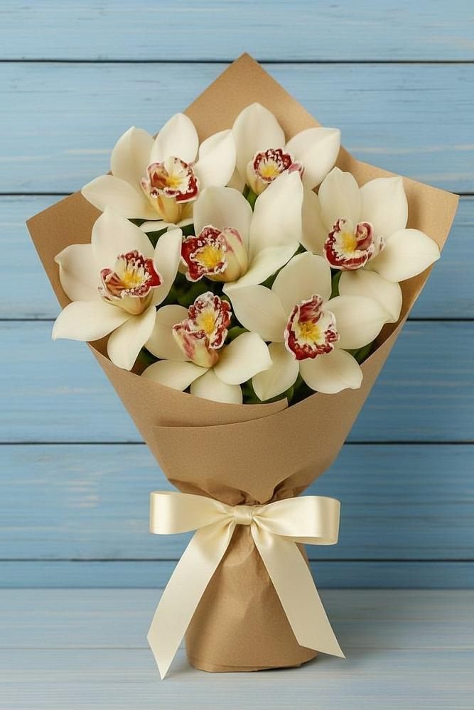 Букет цветов из: Орхидеи и Розы в Куйтун