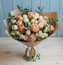 Букет цветов из:  Альстромерии и Розы #REPLACE_PRED# Куйтун