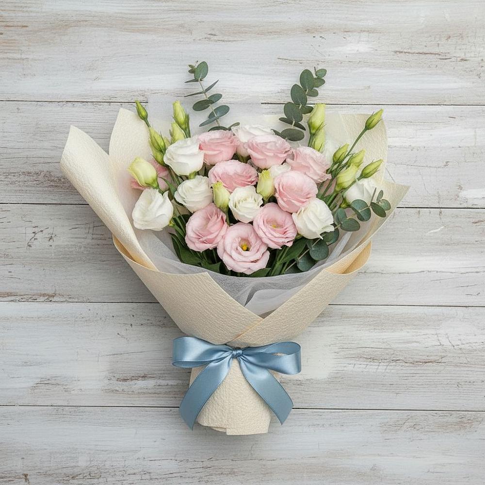 Букет цветов из: Лизиантусы в Куйтун